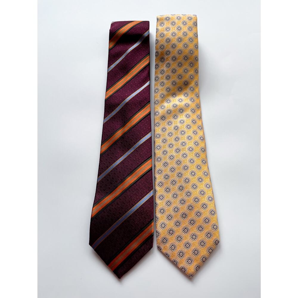 Robert Jensen Patterned Silk Neck Ties Made in Italy